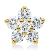 Anhänger aus 750 Gold Gelbgold 6 Brillanten 0,1ct W-SI 4,6x4,6mm