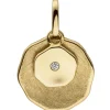 Anhänger aus 585 Gold Gelbgold teil- Diamant Brillant 0,1 Ct 18,4x12,2mm
