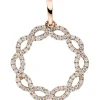 Anhänger aus 585 Gold Rotgold mit 90 Diamanten Brillanten 0,41ct