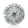 Anhänger aus 750 Gold Weißgold 28 Brillanten 0,51ct F-VSI 9,7x9,7mm