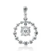 Anhänger aus 750 Gold Weißgold 27 Brillanten 0,66ct F-VSI 20,9x13,3mm mit Öse