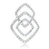 Anhänger aus 750 Gold Weißgold 78 Brillanten 0,71ct TW-SI 24,7x18mm