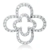 Anhänger aus 750 Gold Weißgold 68 Brillanten 0,62ct TW-SI 20x20mm