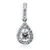 Anhänger aus 750 Gold Weißgold 22 Diamanten 0,24ct TW-SI 15,1x6,3mm mit Öse