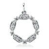 Anhänger aus 750 Gold Weißgold 15 Diamanten 0,26ct TW-SI 18x13,3mm mit Öse