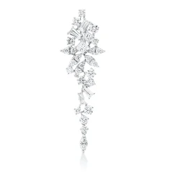 Anhänger aus 750 Gold Weißgold 31 Diamanten 1,32ct 42x13mm