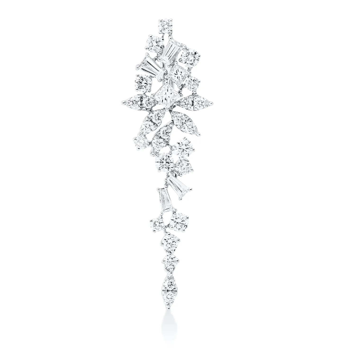 Anhänger aus 750 Gold Weißgold 31 Diamanten 1,32ct 42x13mm