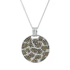 Anhänger aus 750 Gold Weißgold 241 Diamanten 1,51ct 20,6x13,7mm