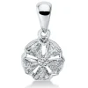 Anhänger aus 750 Gold Weißgold 6 Diamanten 0,31ct 13x7,3mm mit Öse