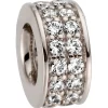 Anhänger aus 585 Gold Weißgold mit 32 Diamanten 0,25ct Rund Ø 7,5mm
