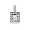 Anhänger aus 750 Gold Weißgold 6,5x11mm mit 20 Diamant-Brillanten 0,35 ct TW-SI