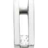 Anhänger aus 950 Platin mattiert mit Diamant Caree-Schliff 0,15 Ct. W-SI