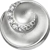 Anhänger aus 925 Silber mattiert mit 7 Zirkonia Silberanhänger Halsschmuck