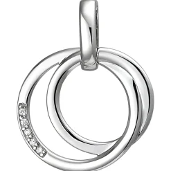 Anhänger aus 925 Silber mit 5 Zirkonia Silberanhänger Halsschmuck Kreise