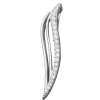 Anhänger aus 925 Silber mit Zirkonia weiß 32x6mm rhodiniert