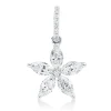 Anhänger aus 750 Weißgold 14 Diamanten Fanatsy-Schliff 0,71ct TW-SI 18x11,6mm