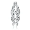 Anhänger aus 750 Weißgold 114 Diamanten Trapez-Schliff 1ct F-PI 33x12,6mm