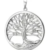 Anhänger Baum Lebensbaum aus 925 Silber mit 7 Zirkonia Halsschmuck