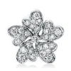 Anhänger Blume aus 750 Weißgold 31 Brillanten 0,32ct TW-SI 12,8x13,3mm
