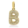 Anhänger Buchstabe B aus 750 Gelbgold 78 Brillanten 0,12ct W-SI 14x6,5mm