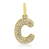 Anhänger Buchstabe C aus 750 Gelbgold 57 Brillanten 0,9ct W-SI 13x6,8mm
