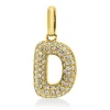 Anhänger Buchstabe D aus 750 Gelbgold 68 Brillanten 0,1ct W-SI 13,5x6,6mm