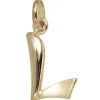 Anhänger Buchstabe L 375 Gold Gelbgold 14,2x7,8mm Halsschmuck Buchstabenanhänger