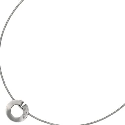 Anhänger durchbrochener Kreis Diamanten 0.06Ct W/SI Brillanten 950 Platin