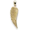Anhänger Flügel Engelsflügel 34x9mm aus 585 Gold Gelbgold Halsschmuck