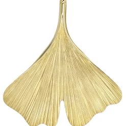 Anhänger Ginko Ginkoblatt 33,7x36,8mm aus 375 Gold Gelbgold Kettenanhänger