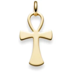 Anhänger ägyptisches Kreuz Ankh Leben & Wiedergeburt 750 Gold Gelbgold 31x15mm
