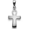Anhänger ägyptisches Kreuz Ankh Leben & Wiedergeburt 585 Gold Weißgold 23x10mm