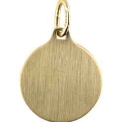 Anhänger Kompass Windrose aus 375 Gold Gelbgold teilmattiert 14x12,2mm