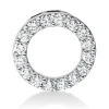 Anhänger Kreis aus 750 Weißgold 16 Brillanten 0,87ct TW-SI Ø15,3mm