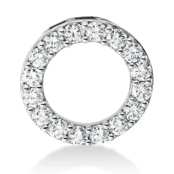 Anhänger Kreis aus 750 Weißgold 16 Brillanten 0,87ct TW-SI Ø15,3mm