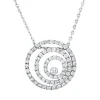 Anhänger Kreis aus 750 Weißgold 67 Brillanten 0,91ct TW-VSI Ø18,1mm