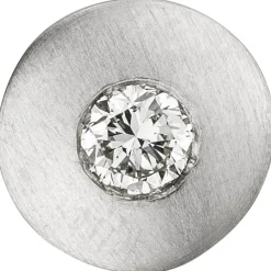Anhänger Kreis mit Diamant 0.25Ct W/SI Brillant 950 Platin mattiert
