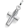 Anhänger Kreuz aus 585 Echt Gold Weißgold 13x30mm Halsschmuck