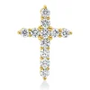 Anhänger Kreuz aus 585 Gelbgold 11 Brillanten 0,52ct W-SI/PI 17,5x12,8mm