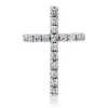 Anhänger Kreuz aus 585 Weißgold 16 Brillanten 0,1ct W-SI 14,3x9,7mm
