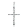 Anhänger Kreuz aus 750 Weißgold 20 Brillanten 0,07ct W-SI 16,5x8,9mm mit Öse