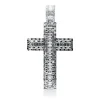 Anhänger Kreuz aus 750 Weißgold 155 Diamanten 2,27ct TW-VSI/SI 43,5x24,2mm