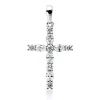 Anhänger Kreuz aus 750 Weißgold 11 Diamanten 0,67ct TW-VSI/SI 27,8x15,4mm