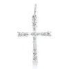 Anhänger Kreuz 750 Weißgold 25 Diamanten Fanatsy-Schliff 0,49ct TW-SI 26,8x15,8mm