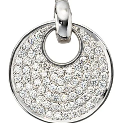 Anhänger mit 78 Diamanten 1.45Ct W/SI Brillanten 585 Weißgold Damen exklusiv