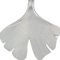 Anhänger mit Halskette Ginkgoblatt aus 925 Silber mattiert 50cm Ginko Ginkgo