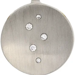 Anhänger 15,3mm aus 950 Platin rund mit 5 Diamanten 0.05Ct Brillanten