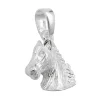 Anhänger 12mm Silberanhänger Pferdekopf massiv 925 Sterlingsilber Damen