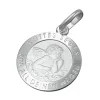 Anhänger 12mm Taufanhänger Medaille Engel aus echtem 925 Silber für Kinder