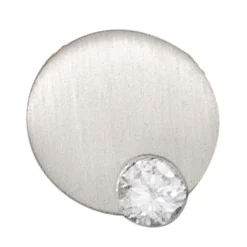 Anhänger 950 Platin mattiert mit Diamant Brillant 0,16 Ct Halsschmuck Damen